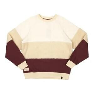 DISNEY STAR WARS Leia "Always a Rebel" Sherpa Crew Neck Colorblock Sweatshirt M